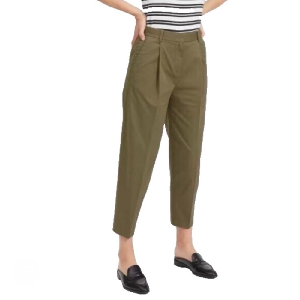 Everlane Green pleated pants
